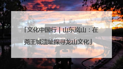 文化中国行｜山东岚山：在尧王城遗址探寻龙山文化