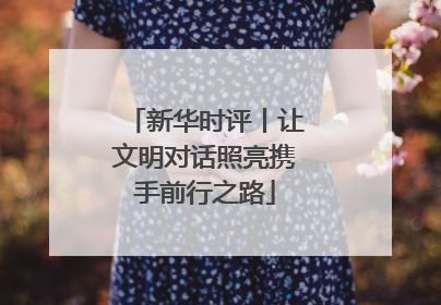 新华时评丨让文明对话照亮携手前行之路