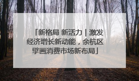 新格局 新活力｜激发经济增长新动能，余杭区擘画消费市场新布局