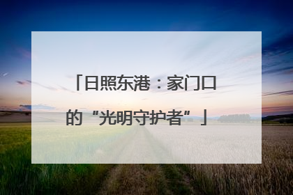 日照东港：家门口的“光明守护者”