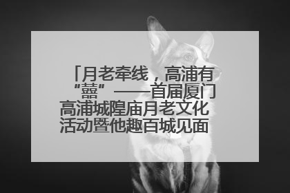 月老牵线，高浦有“囍”——首届厦门高浦城隍庙月老文化活动暨他趣百城见面会隆重举办