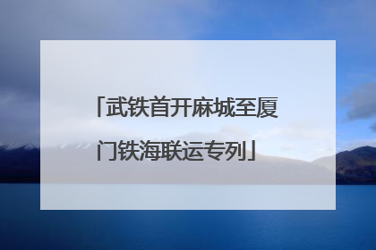 武铁首开麻城至厦门铁海联运专列