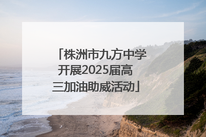 株洲市九方中学开展2025届高三加油助威活动