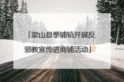 梁山县拳铺镇开展反邪教宣传进商铺活动