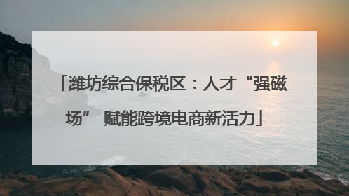 潍坊综合保税区：人才“强磁场” 赋能跨境电商新活力