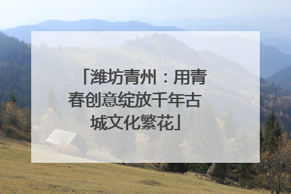潍坊青州：用青春创意绽放千年古城文化繁花