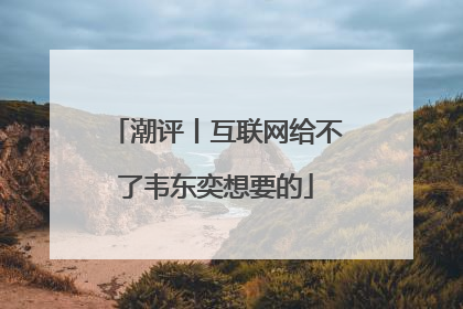 潮评丨互联网给不了韦东奕想要的