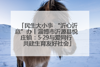 民生大小事 “沂心沂意”办丨淄博市沂源县悦庄镇：5·29与爱同行 共建生育友好社会