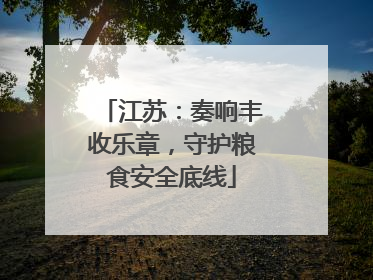 江苏：奏响丰收乐章，守护粮食安全底线