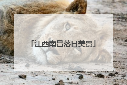 江西南昌落日美景