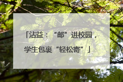 沾益：“邮”进校园，学生包裹“轻松寄”