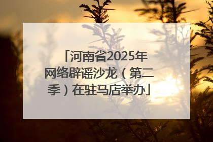河南省2025年网络辟谣沙龙（第二季）在驻马店举办