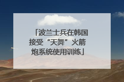 波兰士兵在韩国接受“天舞”火箭炮系统使用训练