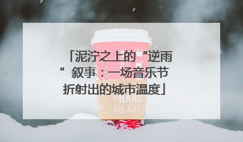 泥泞之上的“逆雨”叙事：一场音乐节折射出的城市温度
