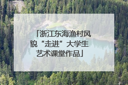 浙江东海渔村风貌“走进”大学生艺术课堂作品