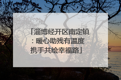 淄博经开区南定镇：暖心助残有温度 携手共绘幸福路