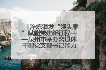 淬炼银发“领头雁”赋能党建新征程——泉州市举办离退休干部党支部书记能力建设专题培训