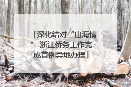 深化结对“山海情” 浙江侨务工作完成首例异地办理