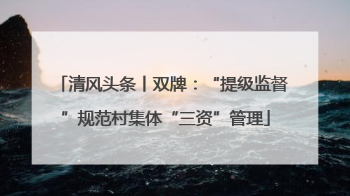 清风头条丨双牌：“提级监督”规范村集体“三资”管理