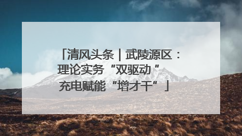 清风头条｜武陵源区：理论实务“双驱动 ” 充电赋能“增才干”