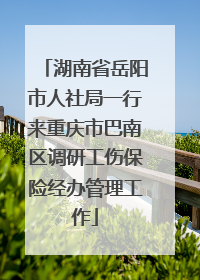 湖南省岳阳市人社局一行来重庆市巴南区调研工伤保险经办管理工作