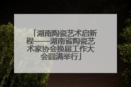 湖南陶瓷艺术启新程——湖南省陶瓷艺术家协会换届工作大会圆满举行