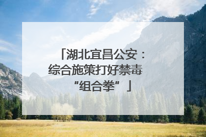 湖北宜昌公安：综合施策打好禁毒“组合拳”