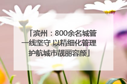 滨州：800余名城管一线坚守 以精细化管理护航城市靓丽容颜