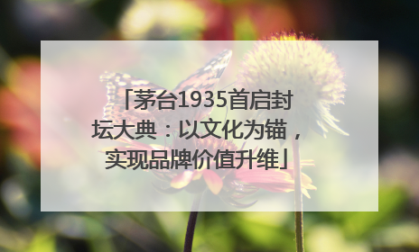 茅台1935首启封坛大典：以文化为锚，实现品牌价值升维