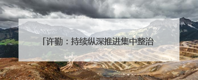 许勤：持续纵深推进集中整治 坚决纠治不正之风查处腐败问题