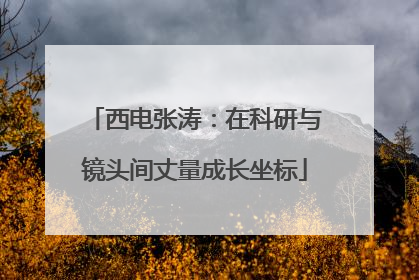 西电张涛：在科研与镜头间丈量成长坐标