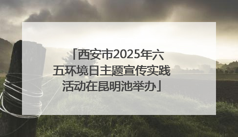 西安市2025年六五环境日主题宣传实践活动在昆明池举办