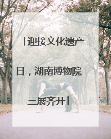 迎接文化遗产日，湖南博物院三展齐开
