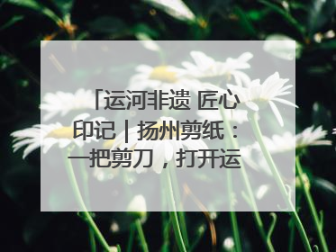 运河非遗 匠心印记｜扬州剪纸：一把剪刀，打开运河千年风韵