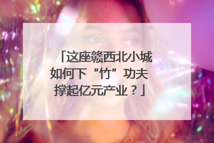 这座赣西北小城如何下“竹”功夫撑起亿元产业？