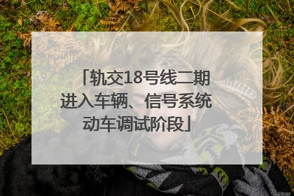 轨交18号线二期进入车辆、信号系统动车调试阶段