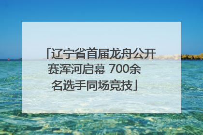 辽宁省首届龙舟公开赛浑河启幕 700余名选手同场竞技