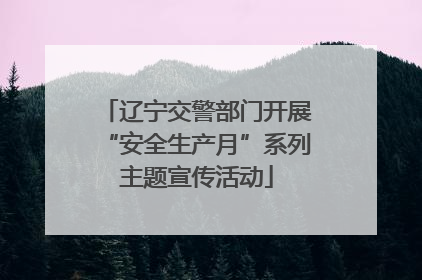辽宁交警部门开展“安全生产月”系列主题宣传活动