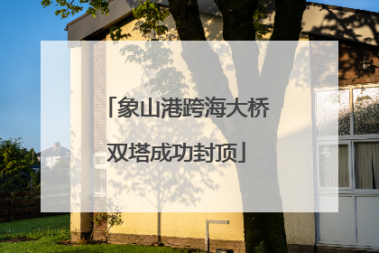 象山港跨海大桥双塔成功封顶