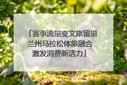 赛事流量变文旅留量 兰州马拉松体旅融合激发消费新活力