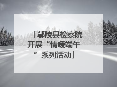 鄢陵县检察院开展“情暖端午”系列活动