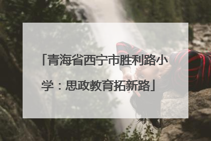 青海省西宁市胜利路小学：思政教育拓新路