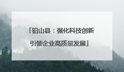 铅山县：强化科技创新 引领企业高质量发展