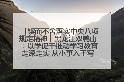 锲而不舍落实中央八项规定精神丨黑龙江双鸭山：以学促干推动学习教育走深走实 从小事入手写好“民生答卷”