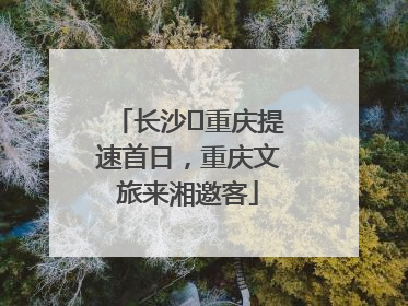 长沙⇌重庆提速首日，重庆文旅来湘邀客