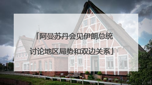 阿曼苏丹会见伊朗总统 讨论地区局势和双边关系