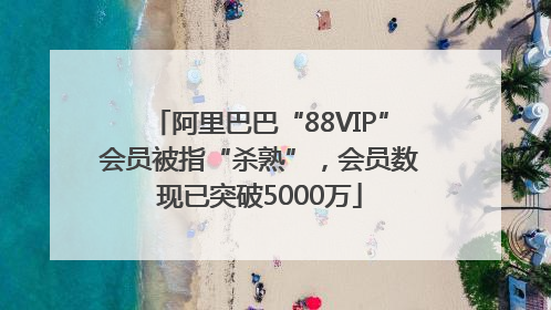 阿里巴巴“88VIP”会员被指“杀熟”，会员数现已突破5000万