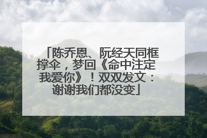 陈乔恩、阮经天同框撑伞，梦回《命中注定我爱你》！双双发文：谢谢我们都没变