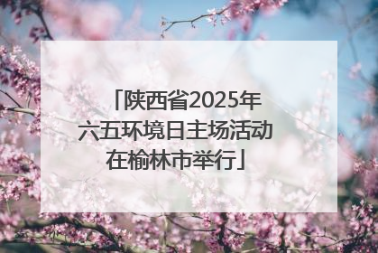 陕西省2025年六五环境日主场活动在榆林市举行