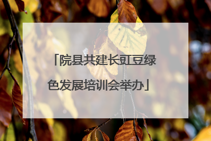 院县共建长豇豆绿色发展培训会举办